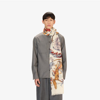 INOUI - Rococo Scarf 55 - Blanc