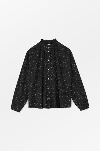 SKALL - Hannah Shirt - Black/White Dot