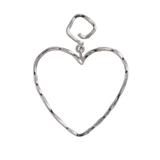 STINE A - Funky Heart Earring - Silver