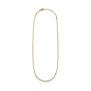 ANNI LU - Slim Pearly Necklace - Gold