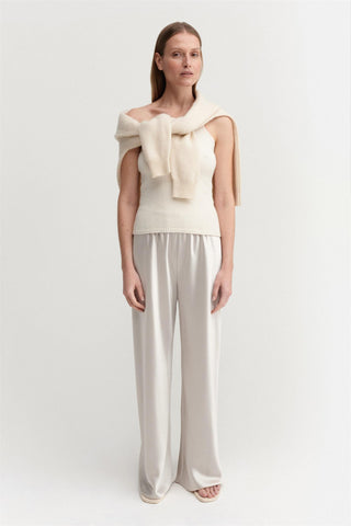 ALMADA LABEL - Bias Satin Pants - Pearl