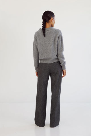 ALMADA LABEL - Kaia Collar Sweater - Grey