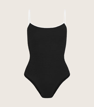 Hunza G - Pamela Swim Contrast - Black/White