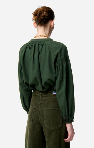VANESSA BRUNO - Nipoa Blouse - Vert Fonce
