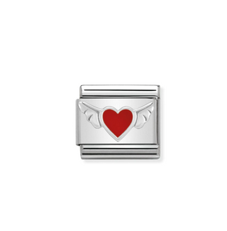 Nomination - Link SYMBOLS 925 sterling silver Heart with wings