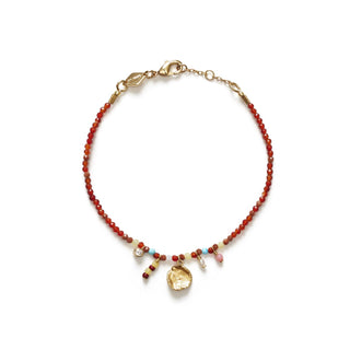 ANNI LU - Maroon Harmony Bracelet - Gold