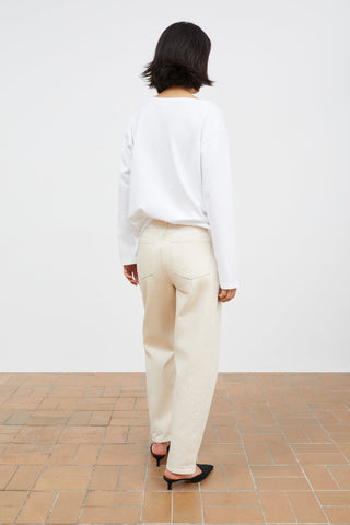 SKALL - Allison Cropped Jeans - Ecru