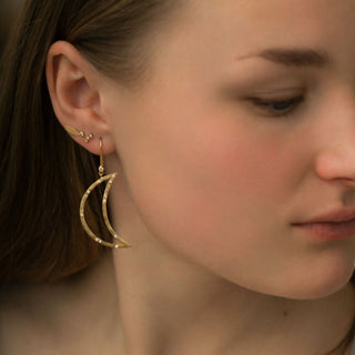 STINE A - Three Dots Earring Piece - Gold