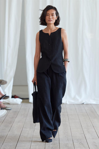 SKALL - Toni Waistcoat - Black