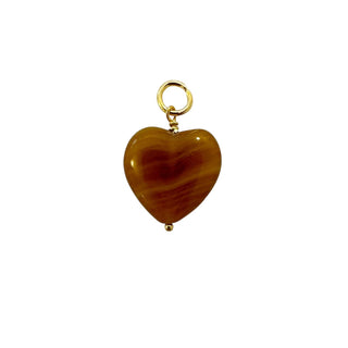 Pico Copenhagen - French Grande Heart Pendant - Caramel