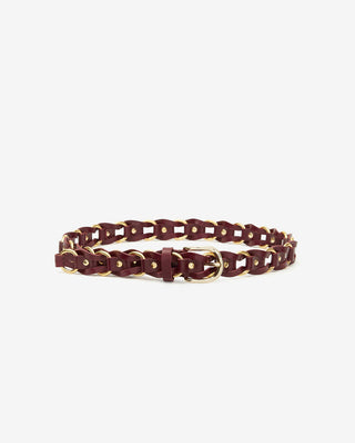 ISABEL MARANT ÈTOILE - Bali Belt - Burgundy/Gold