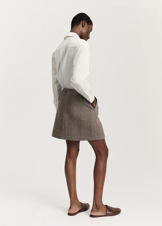 AIAYU - Mini Skirt - Herringbone