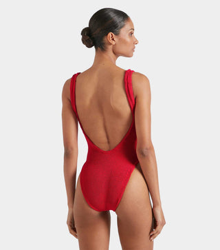 Hunza G - Square Neck Swim - Red