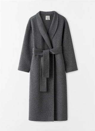 ALMADA LABEL - Mara Double Coat - Dark Grey