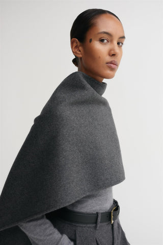 ALMADA LABEL - Micha Double Scarf - Dark Grey