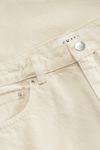 SKALL - Allison Cropped Jeans - Ecru