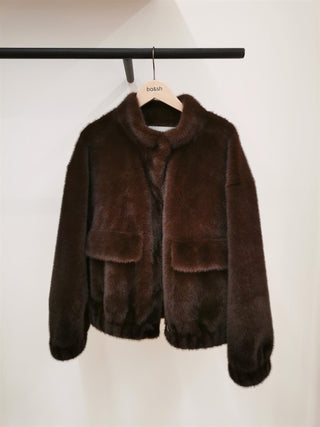 BA&SH - Paros Coat - Chocolat