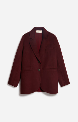 VANESSA BRUNO - Marc Jacket - Lie De Vin/Bordeaux