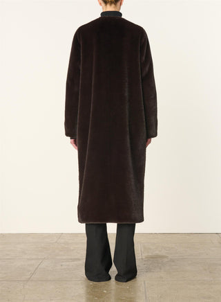 VANESSA BRUNO - Fluffy Coat - Brown