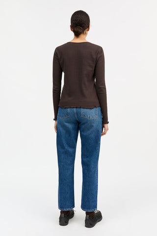 SKALL - Edie Cardigan - Dark Brown