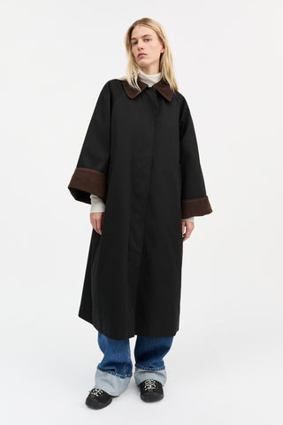SKALL - Gaby Coat - Black/Brown