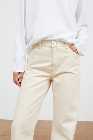SKALL - Allison Cropped Jeans - Ecru