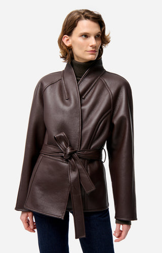 VANESSA BRUNO - Fur Jacket - Brown