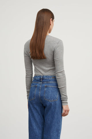 SKALL - Amy Blouse - Grey Melange