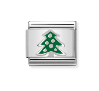 Nomination - Link SYMBOLS enamel and 925 sterling silver CHRISTMAS TREE