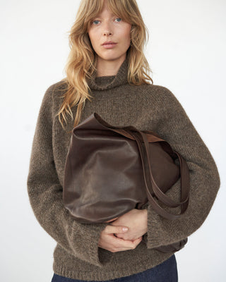 AF Agger - Leather Tote Bag - Brown