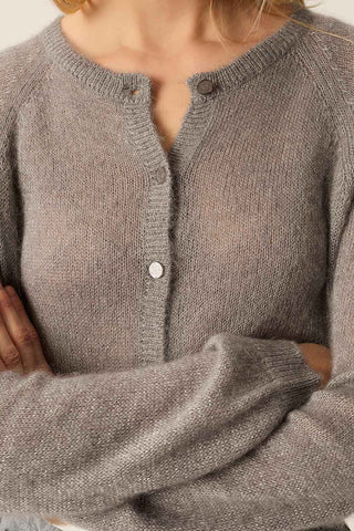 DES PETITS HAUTS - Binette Cardigan - Souris