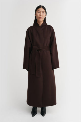 ALMADA LABEL - Mara Double Coat - Chocolate