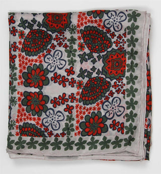 LES BELLES VAGABONDES - Carré Soie Honolulu - Orange