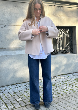 THE CURATED - The Modern Jacket - Bone White