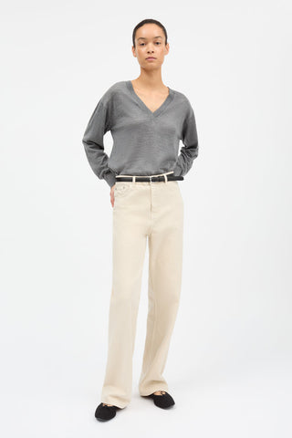 SKALL - Maddy Straight Jeans - Beige