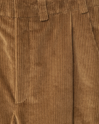 AF Agger - Corduroy Box Trousers - Cognac
