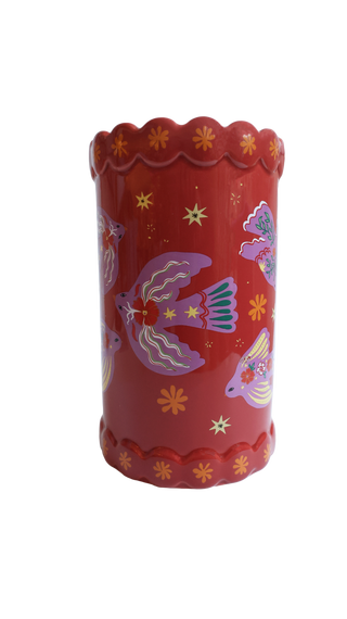 All The Luck in the World - Large Vase Birds