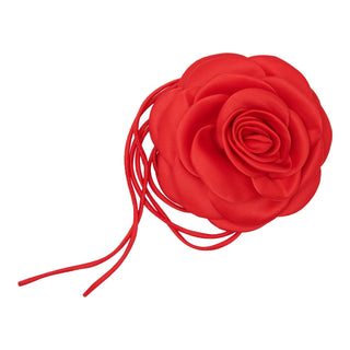 Pico Copenhagen - Giant Satin Rose String - Bright Red