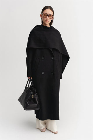 ALMADA LABEL - Deja Double-Breasted Coat - Black