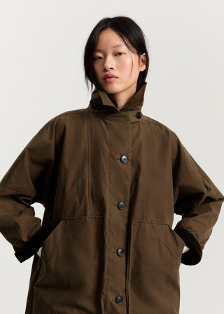 AIAYU - Jay Coat Oilskin - Bark