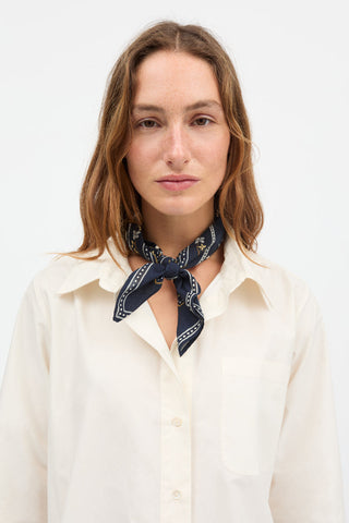 SKALL - Skall Floral Scarf - Navy