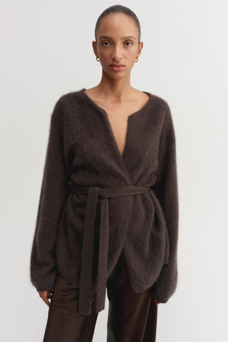 ALMADA LABEL - Aria Cardigan - Chocolate