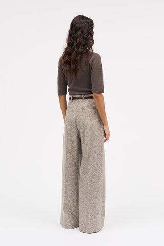 MKDT STUDIO - Pirka Wool Pant - Mink Melange