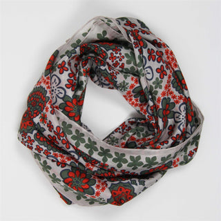 LES BELLES VAGABONDES - Carré Soie Honolulu - Orange