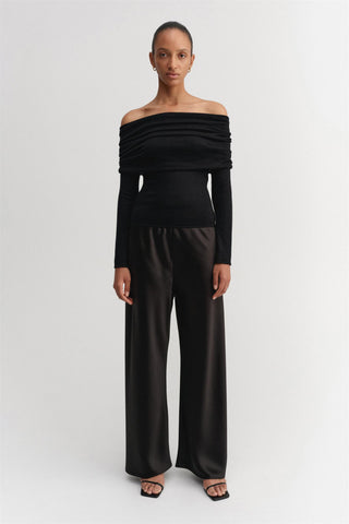 ALMADA LABEL - Cara Off Shoulder Top - Black