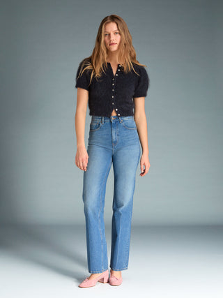Rouje - Madeleine Jeans - Indigo Blue Double Stone