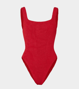 Hunza G - Square Neck Swim - Red
