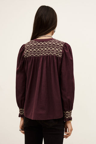 BA&SH - Samantha Top - Bordeaux