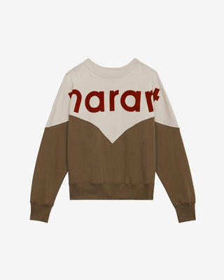 ISABEL MARANT ÈTOILE - Houston Sweatshirt - Ecru/Dark Khaki