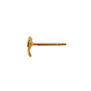 STINE A - Petit Bow Earring W/Stone - Gold